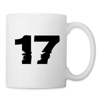 17 Zahl - Tasse - Weiß - Rechts