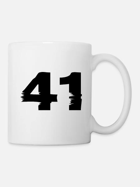 41 Number - Mug - white