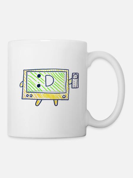 La télé - Mug blanc - blanc