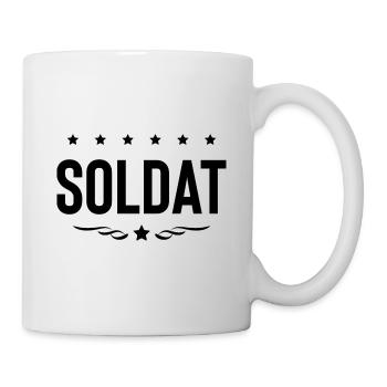 Soldat Beruf - Tasse - Weiß - Rechts