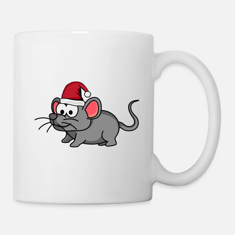 Maus Comic Weihnachten - Tasse - Weiß