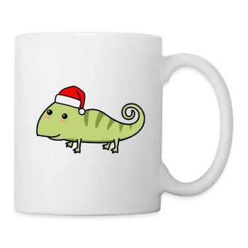 Caméléon Comic Noël Noël - Mug blanc - blanc - Droite