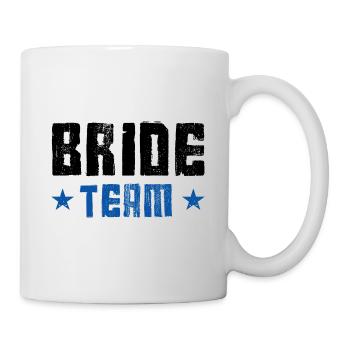 Équipe de la mariée - Mug blanc - blanc - Droite