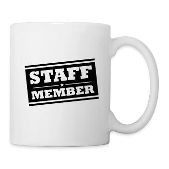 Membres du personnel - Mug blanc - blanc - Droite