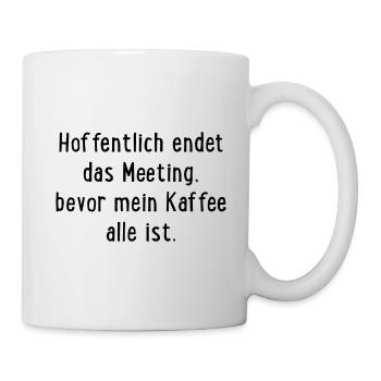 Meeting Kaffee - Tasse - Weiß - Rechts