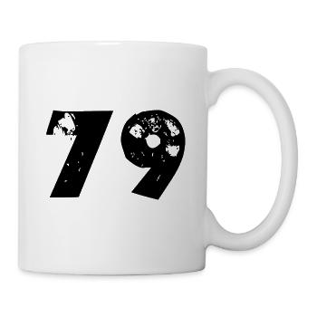 79 Zahl - Tasse - Weiß - Rechts