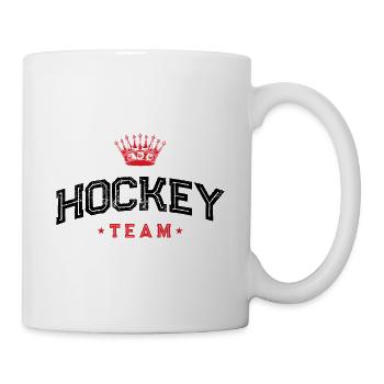 Équipe de hockey - Mug blanc - blanc - Droite