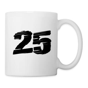 25 Number jersey - Mug - white - Right