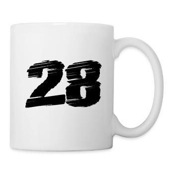 28 Number jersey - Mug - white - Right