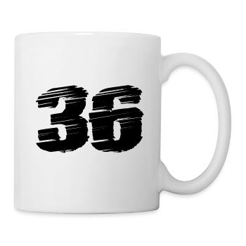 36 Number jersey - Mug - white - Right