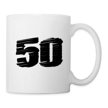 50 number jersey - Mug - white - Right