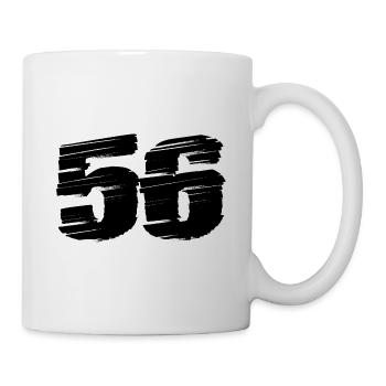 56 Number jersey - Mug - white - Right