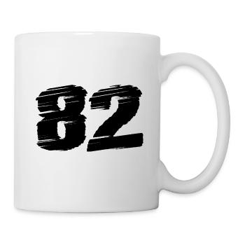 82 Number jersey - Mug - white - Right