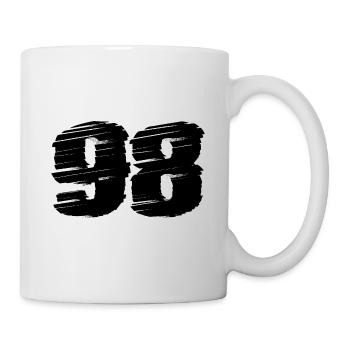 98 Number jersey - Mug - white - Right