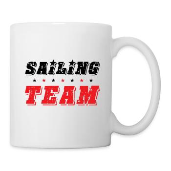 Équipe de voile - Mug blanc - blanc - Droite
