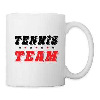 Équipe de tennis - Mug blanc - blanc - Droite