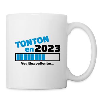 tonton en 2023 veuillez patienter - futur tonton - Mug blanc - blanc - Droite