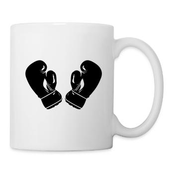 Gants de boxe Symbole Sports de boxe - Mug blanc - blanc - Droite