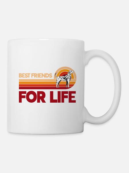 Best friends for life Dalmatiner - Tasse - Weiß