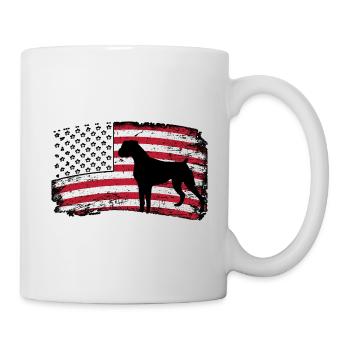 Boxer États-Unis - Mug blanc - blanc - Droite