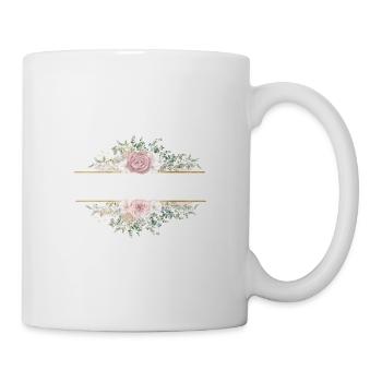 Modern Pastel Boho Floral customizable - Mug - white - Right