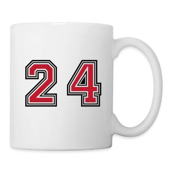 24 number symbol - Mug - white - Right