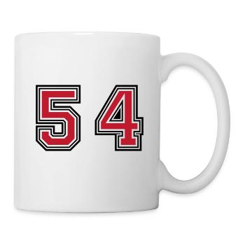 54 Symbole numérique - Mug blanc - blanc - Droite