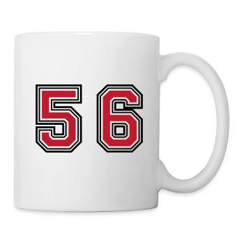 56 Symbole numérique - Mug blanc - blanc - Droite