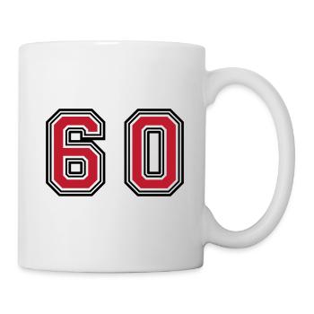 60 Number Symbol - Mug - white - Right