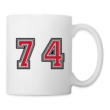 74 Number Symbol - Mug - white - Right