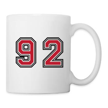 92 Number Symbol - Mug - white - Right
