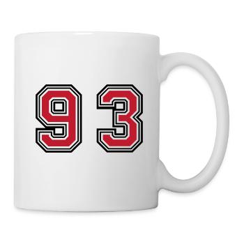 93 Number Symbol - Mug - white - Right
