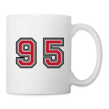 95 Symbole numérique - Mug blanc - blanc - Droite