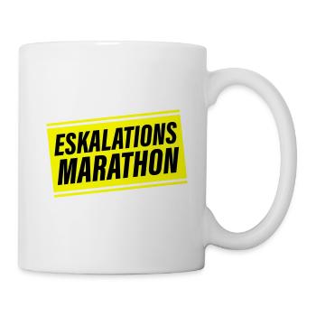 Eskalations Marathon - Tasse - Weiß - Rechts