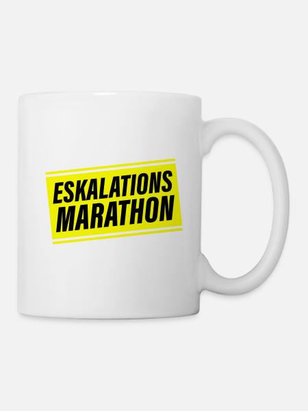 Eskalations Marathon - Tasse - Weiß