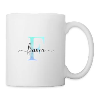 E| Monogram | Name | Fabio| Watercolor - Mug - white - Right