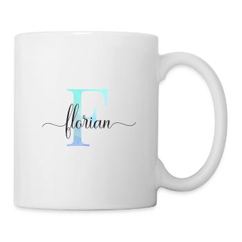 E| Monogram | Name | Florian | Watercolor - Mug - white - Right