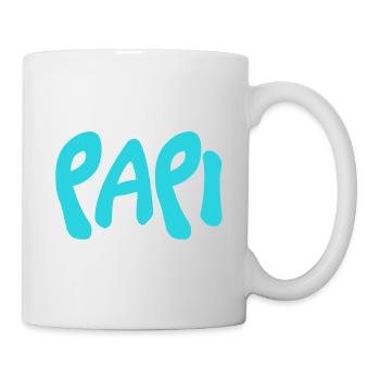 PAPY. FÊTE DES PÈRES. BONNE FÊTE PAPY. JE T'AIME. - Mug blanc - blanc - Droite