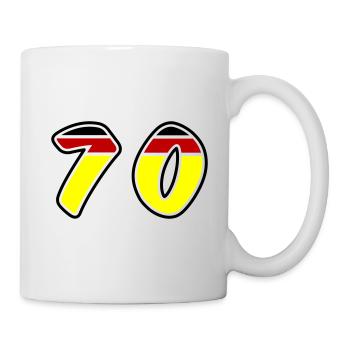 70 Zahl Symbol Germany - Tasse - Weiß - Rechts