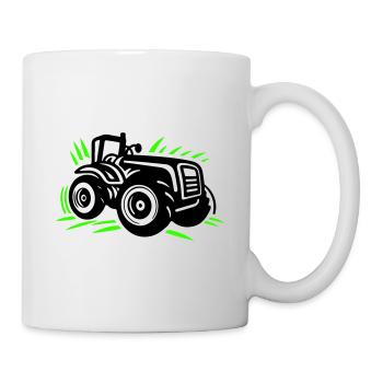 Tractor Farmer Farmer Icon - Mug - white - Right