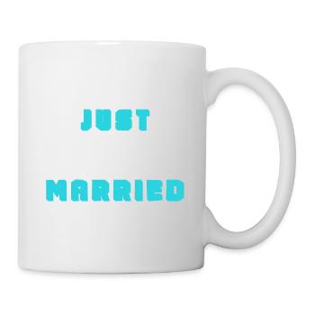 ICH HABE GERADE GEHEIRATET. Junggesellinnenabschied. VALENTINSTAG. PAAR - Tasse - Weiß - Rechts
