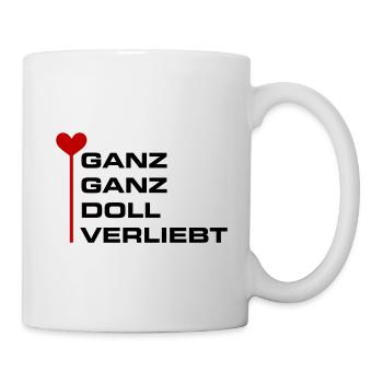 Ganz Doll Verliebt Valentinstag - Tasse - Weiß - Rechts