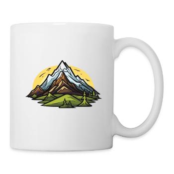 Mountains Symbol Nature Landscape - Mug - white - Right