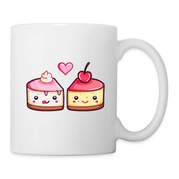 Cake Couple Cake Love Heart Funny - Mug - white - Right