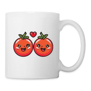 Tomato Couple Love Heart Funny - Mug - white - Right