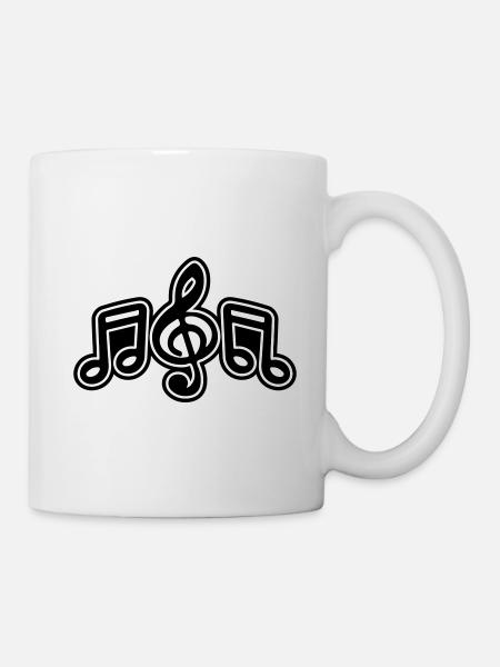 Notes de musique Symbole de musique - Mug blanc - blanc