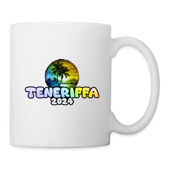 Tenerife 2024 Palm Trees Multicoloured - Mug - white - Right