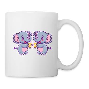 Elephant Comic Beer Funny Booze - Mug - white - Right