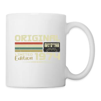 Retro 1974 Geburtstagsgeschenk Jahrgang 1974 Original - Tasse - Weiß - Rechts