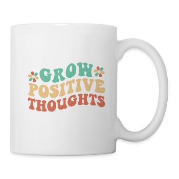 Positive Gedanken entwickeln - Tasse - Weiß - Rechts